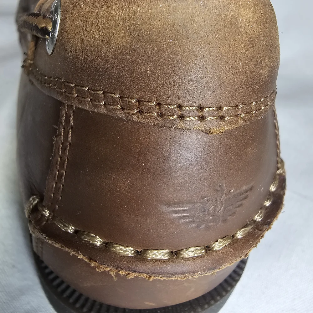 Dockers Classic Leather Boat Shoes Size 10.5 Brown Preppy Quiet Luxury Old Money